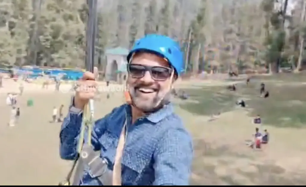 Haunting video shows tourist enjoying zip line - totally unaware a terrorist attack was unfolding below him