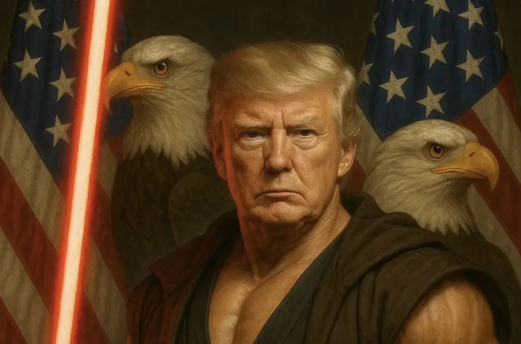 People are mocking Donald Trump as they spot awkward blunder in 'Star Wars Day' post