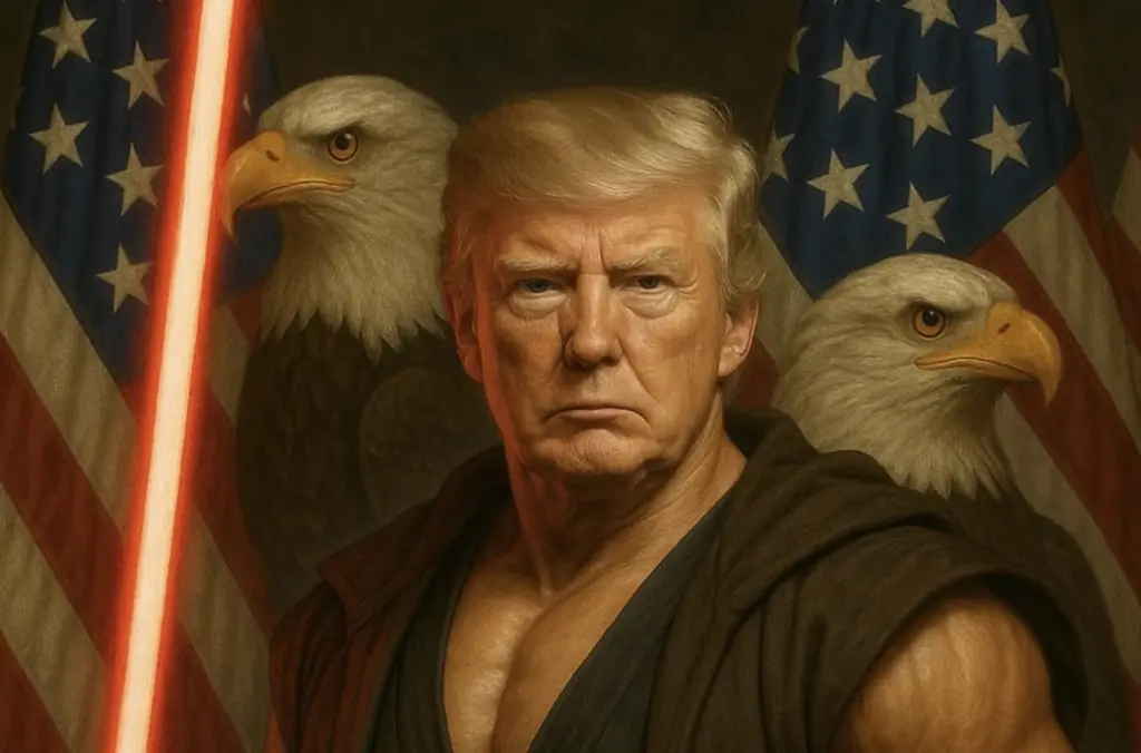 People are mocking Donald Trump as they spot awkward blunder in 'Star Wars Day' post