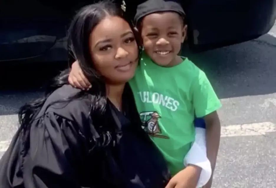 Adriana with her son before the incident. Credit: 11Alive/YouTube