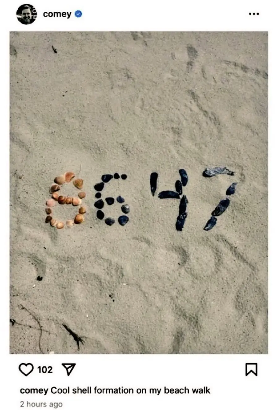 James Comey shared the picture on his social media. Credit: Twitter