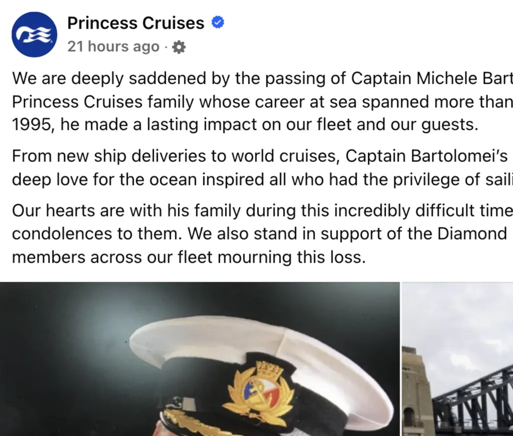 Credit: Facebook/PrincessCruises