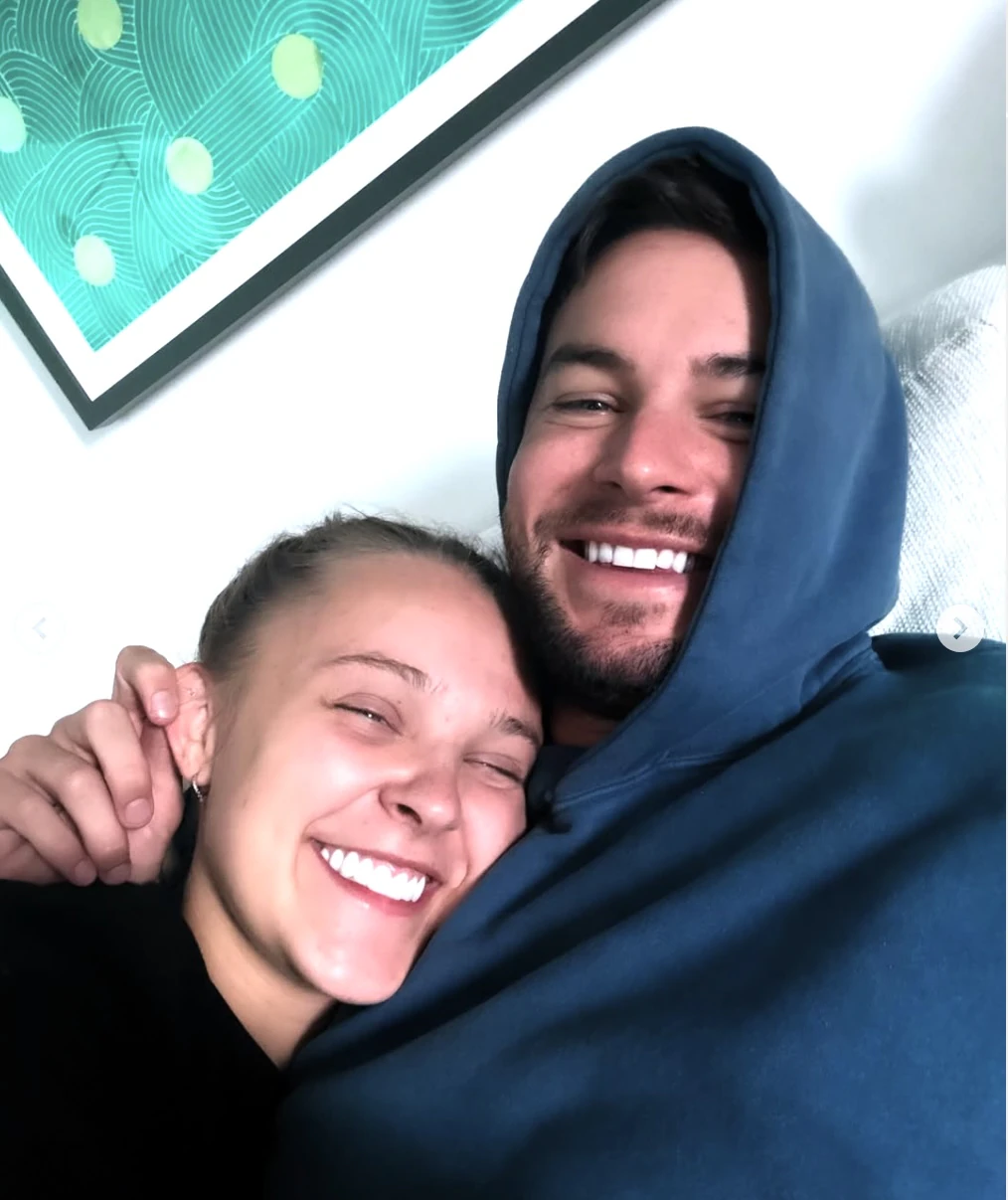 JoJo Siwa and Chris Hughes appear to confirm romance after being photographed 'kissing in pool'