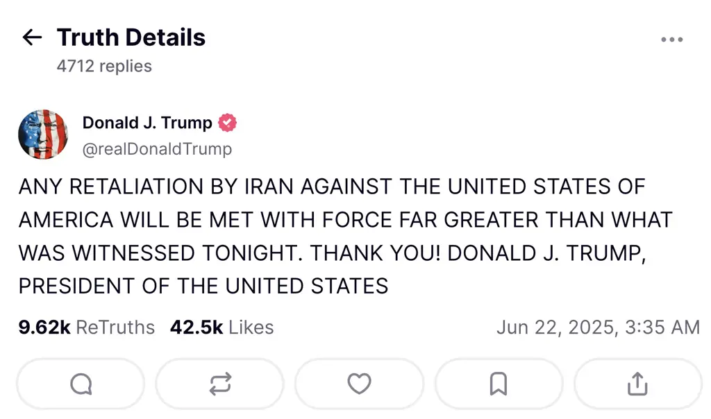 Credit: Truth Social