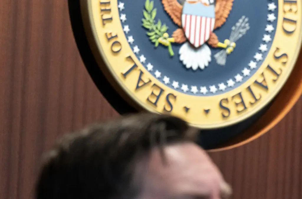 Trump sits next to VP J.D. Vance. Credit: The White House/X