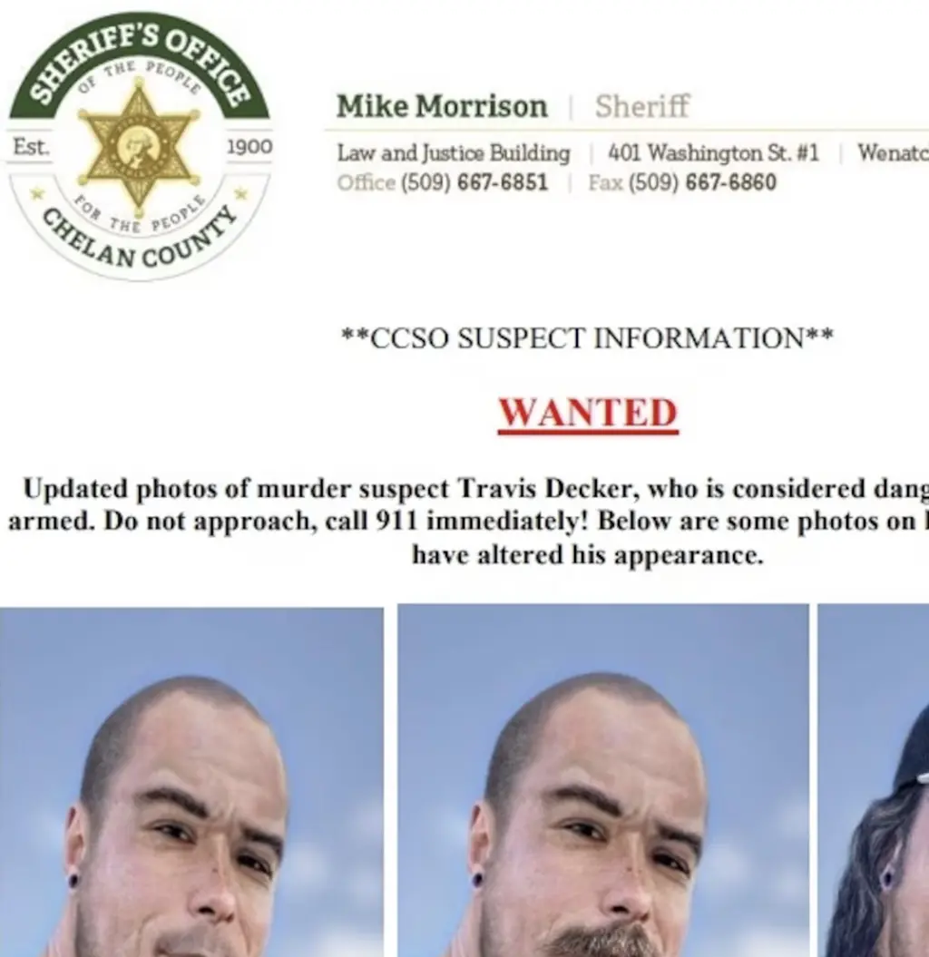 New interpretations of what Decker could look like now. Credit: Chelan County Sheriff's Office