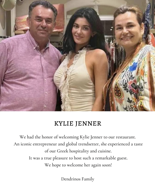 Kylie Jenner's post about restaurant on Greek island sparks huge backlash