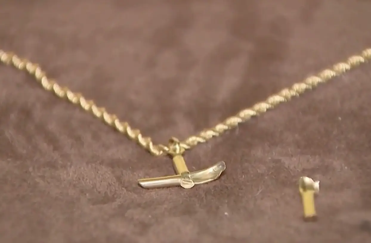 Man survives accidentally being shot in chest after his cross necklace diverted the bullet from his major organs