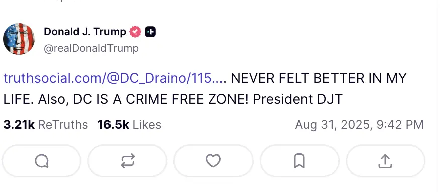 Trump addressed the rumours. Credit: Truth Social