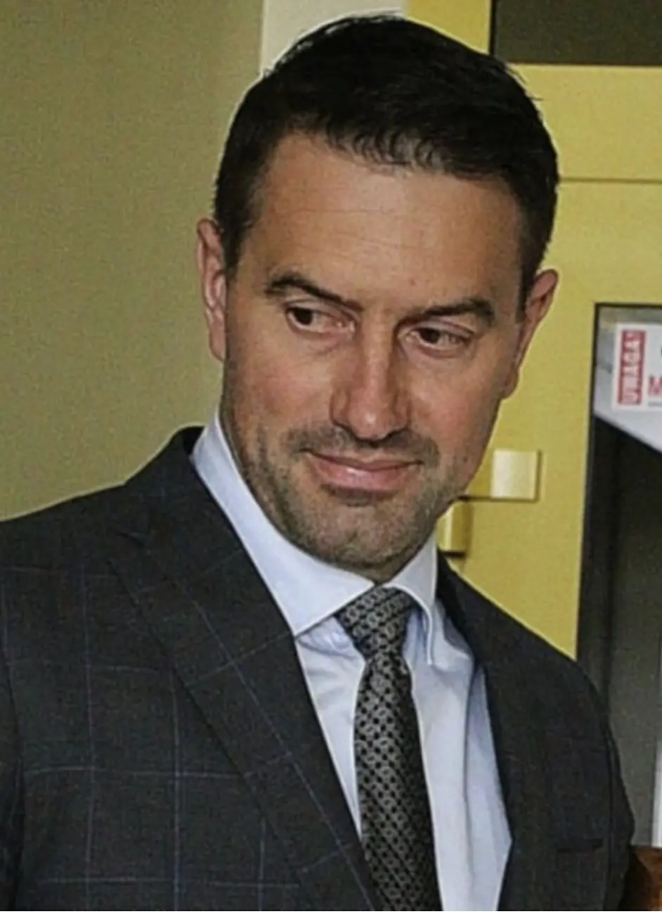 Polish business executive Piotr Szczerek, CEO of paving firm Drogbruk,   has been identified as the individual who grabbed a hat intended for a young fan during tennis star Kamil Majchrzak’s US Open celebration. Credit: X.