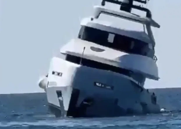 Brand new $1M superyacht 'Dolce Vento' sinks immediately after launching for the first time