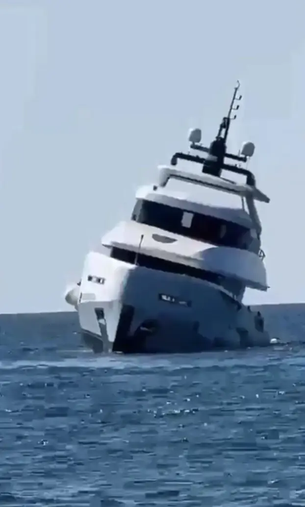 Brand new $1M superyacht 'Dolce Vento' sinks immediately after launching for the first time