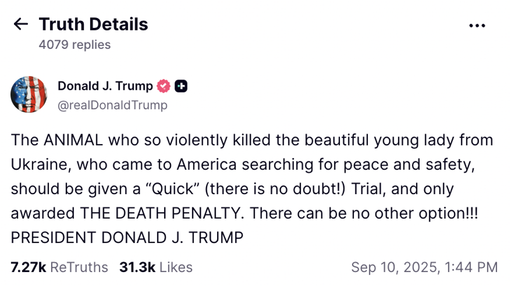 Credit: Truth Social