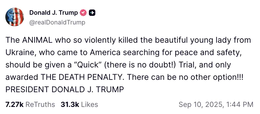 Credit: Truth Social