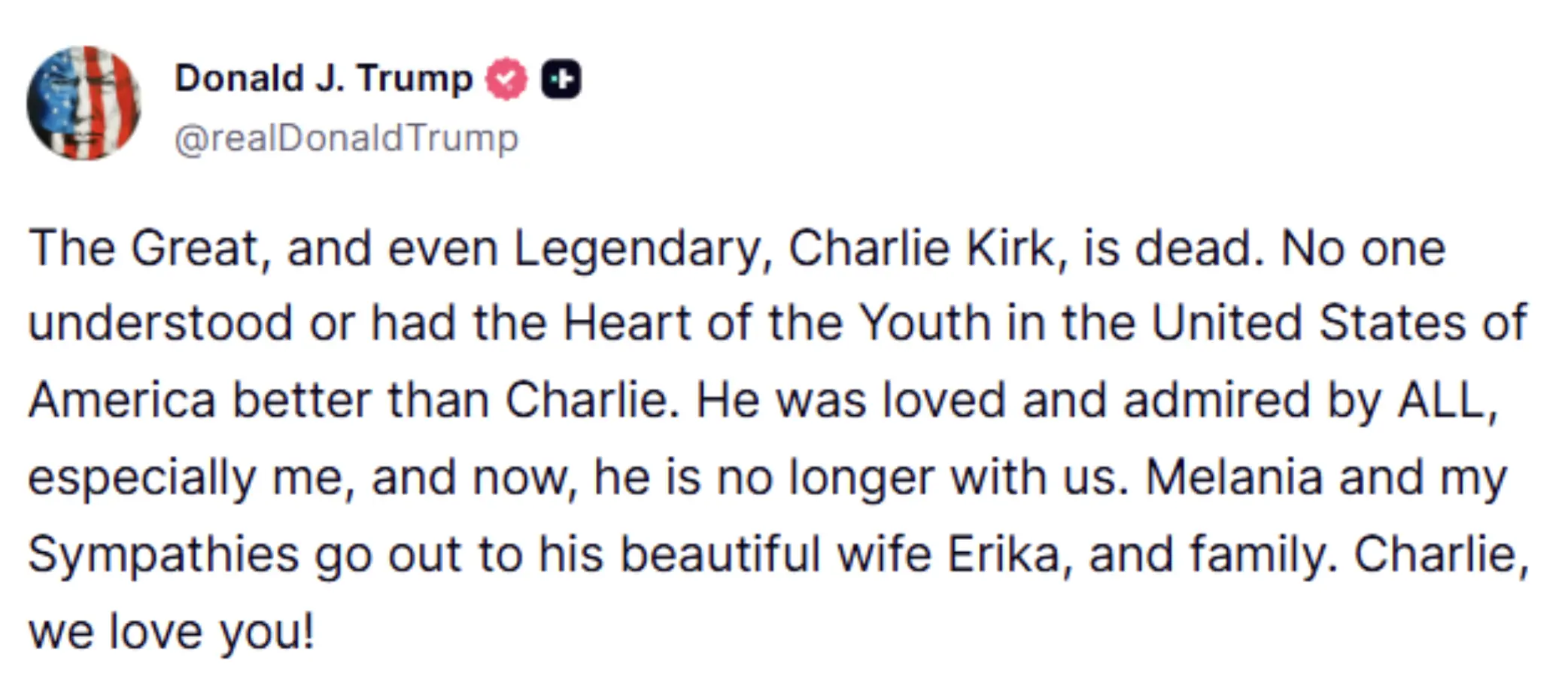 Credit: Truth Social