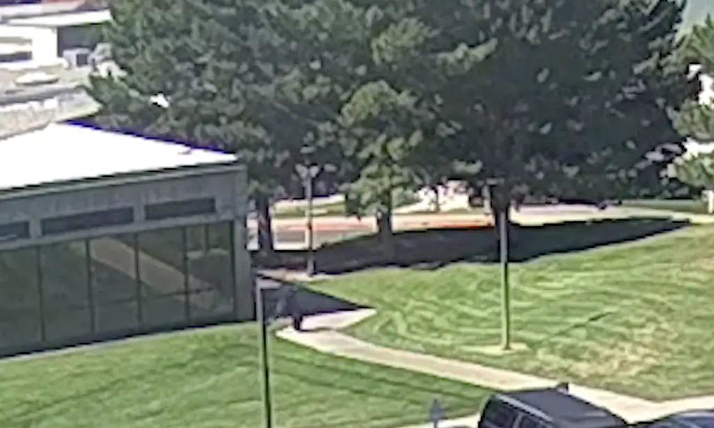 The suspect then fled into a wooded area. Credit: FBI Salt Lake City