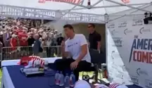 Charlie Kirk answering question at Utah debate