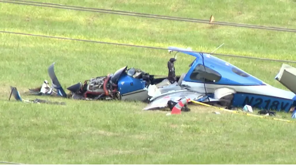 The plane crashed in Macon County. Credit: WLOS