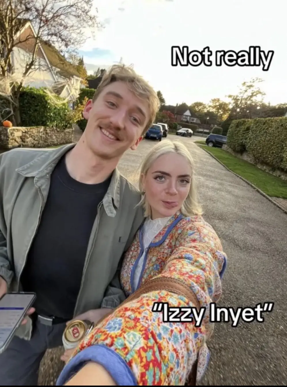 The name Izzy Inyet has some X-rated connotations. Credit: TikTok / @Bueefy.queefy