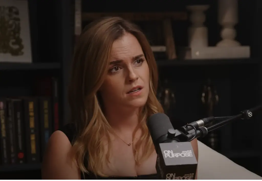 Emma Watson's appearance on Jay Shetty's podcast has gone viral. Credit: YouTube/Jay Shetty Podcast