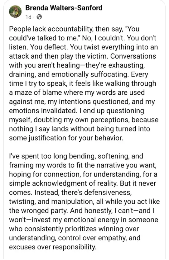 Credit: Brenda Walters-Sanford / Facebook.