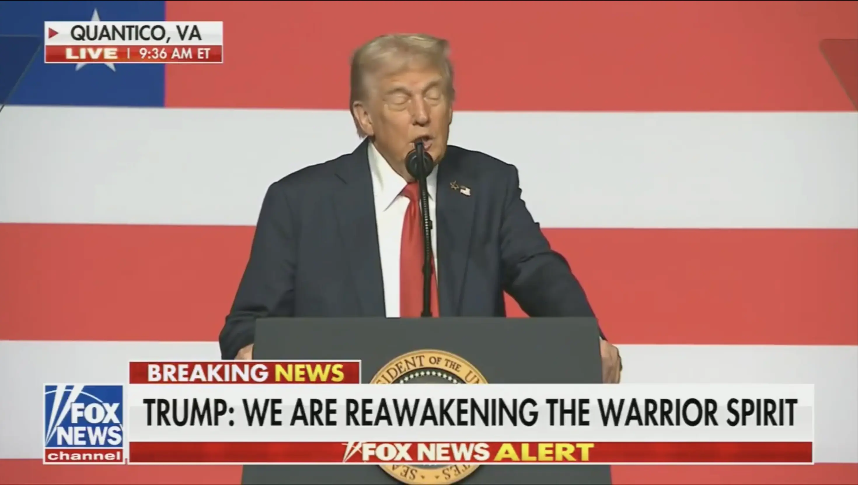 Donald Trump joked that there are 'two N words'. Credit: Fox News