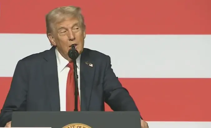 President Trump says there are 'two N words' you can't use during military address