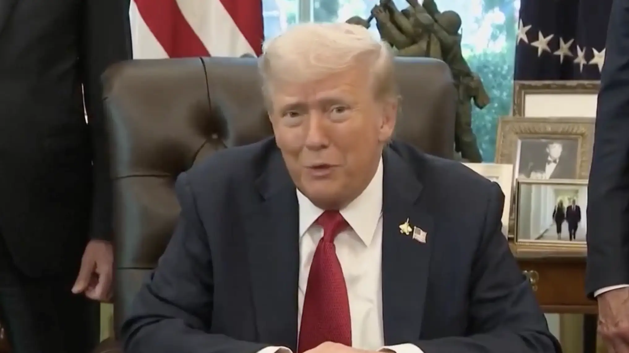 Donald Trump hit out at Greta Thunberg. Credit: Rapid Response 47/X