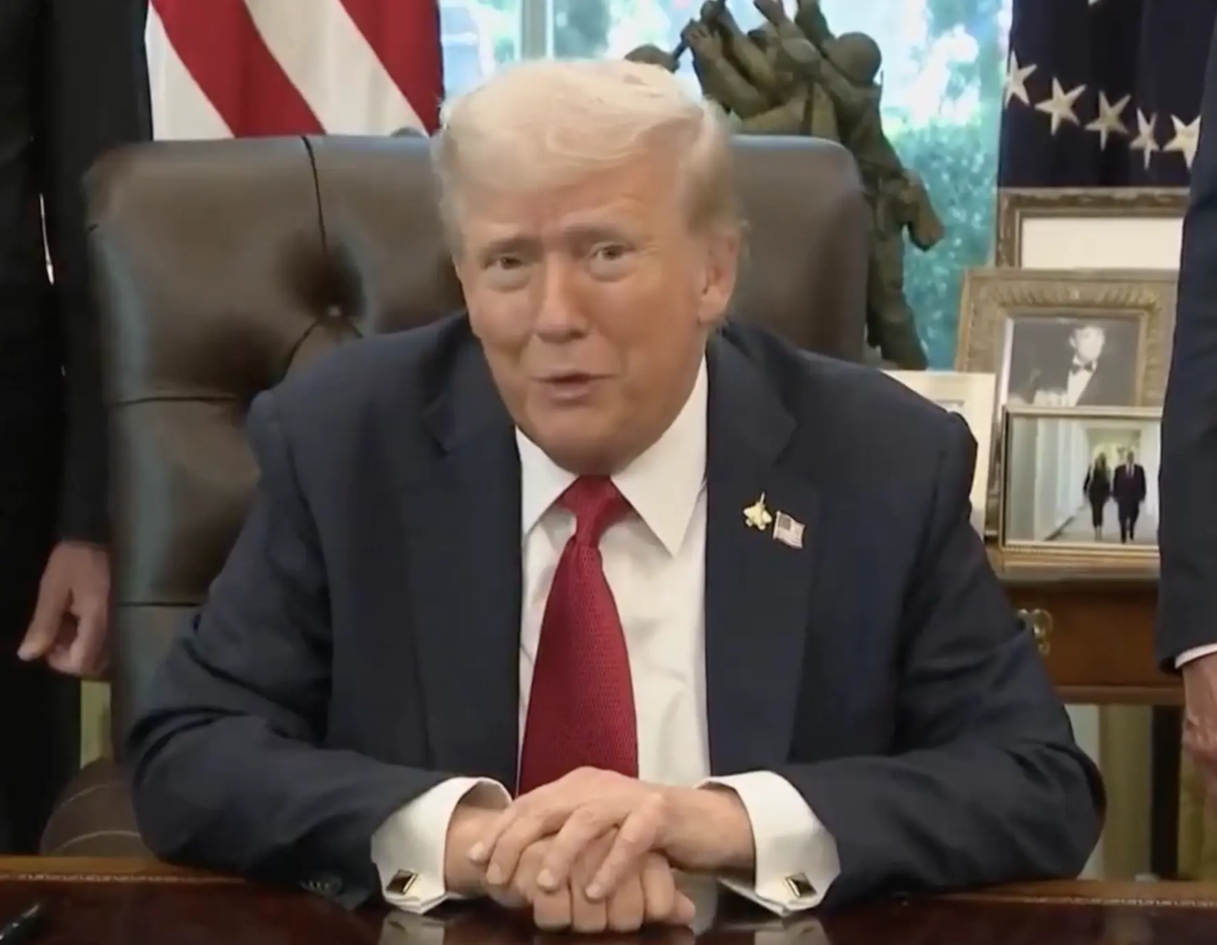 Donald Trump hit out at Greta Thunberg. Credit: Rapid Response 47/X