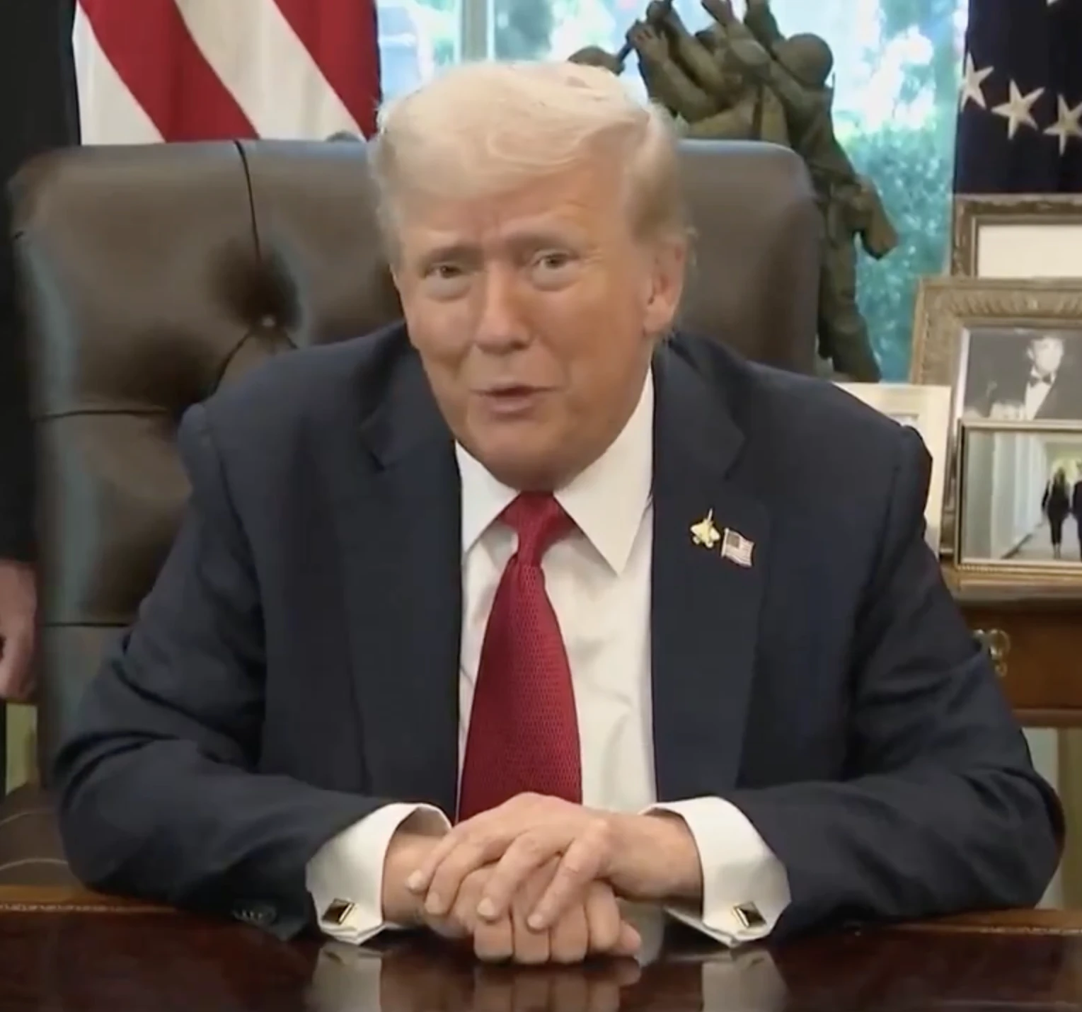 Donald Trump hit out at Greta Thunberg. Credit: Rapid Response 47/X