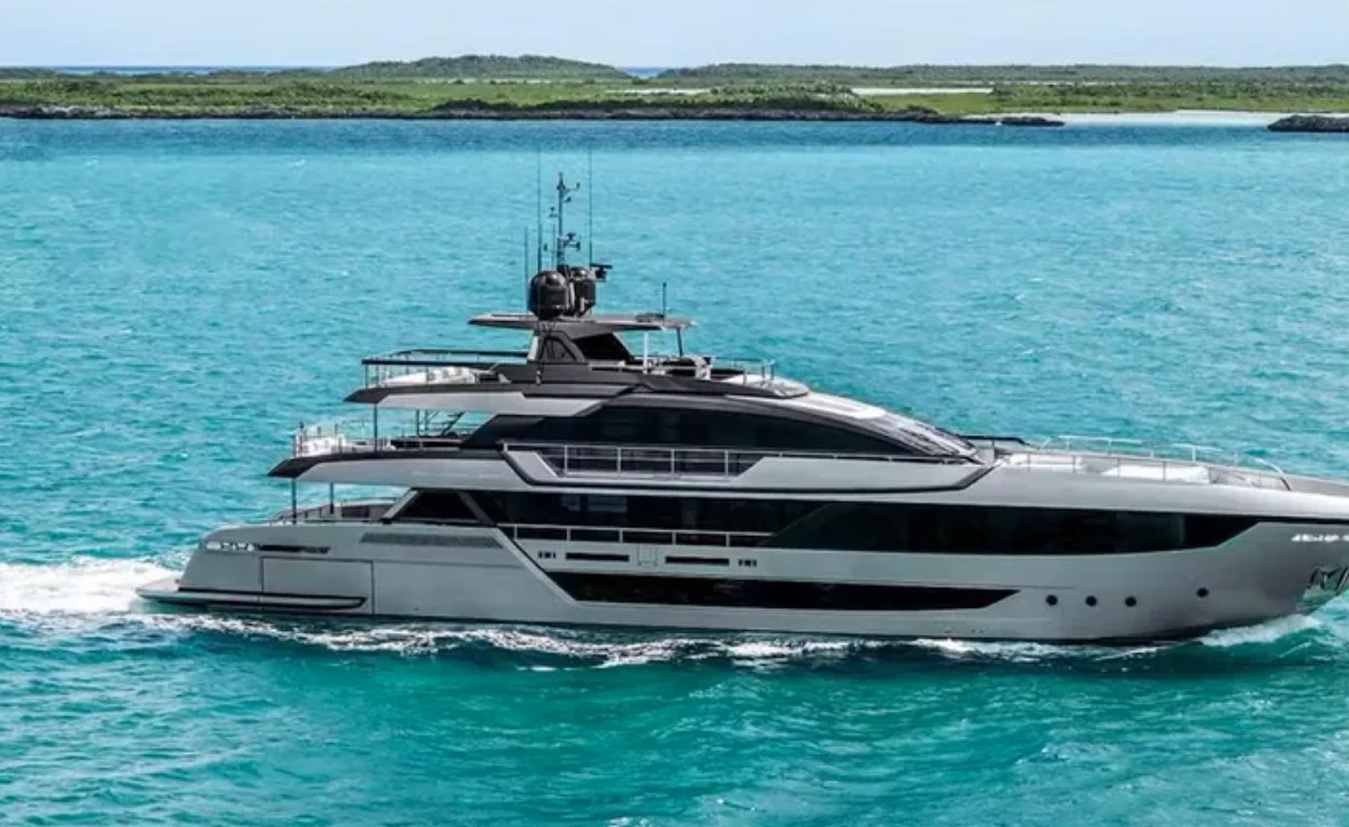 The Beckham's private yacht Seven is an Italian-made marvel. Picture: YachtWorld.