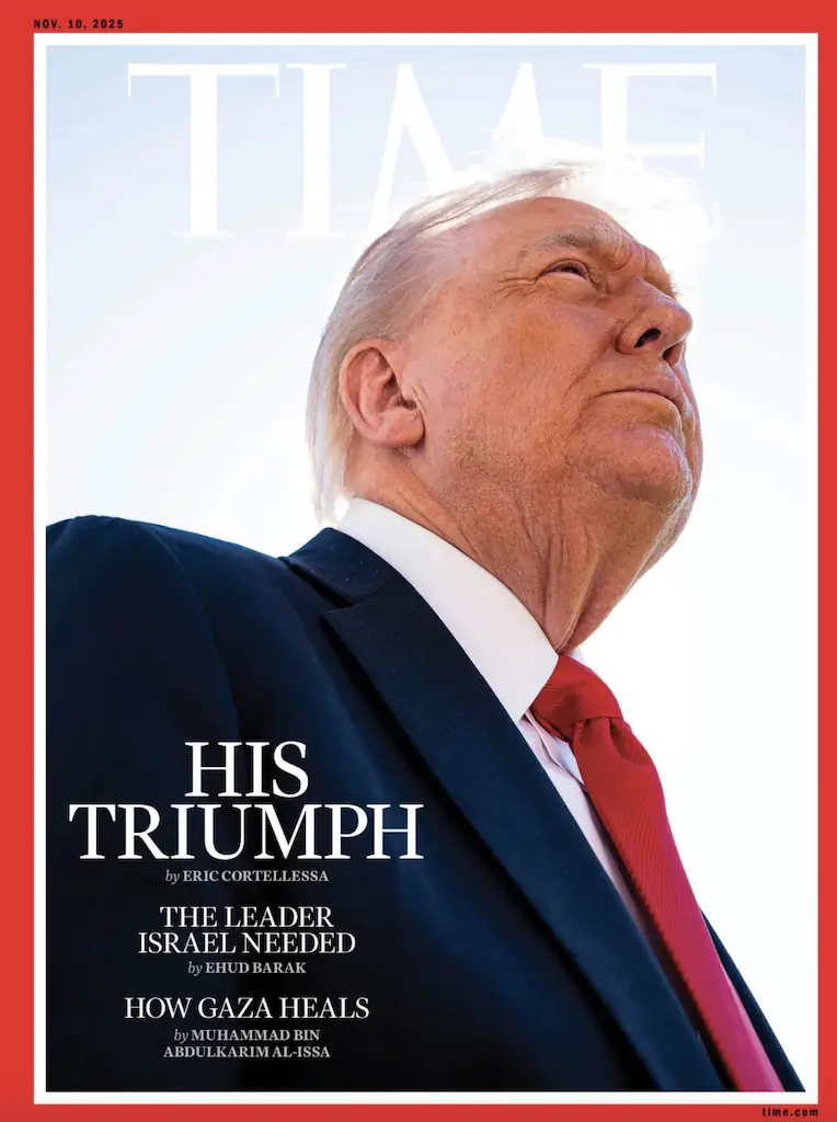 Trump isn't happy about TIME's choice of image. Credit: TIME