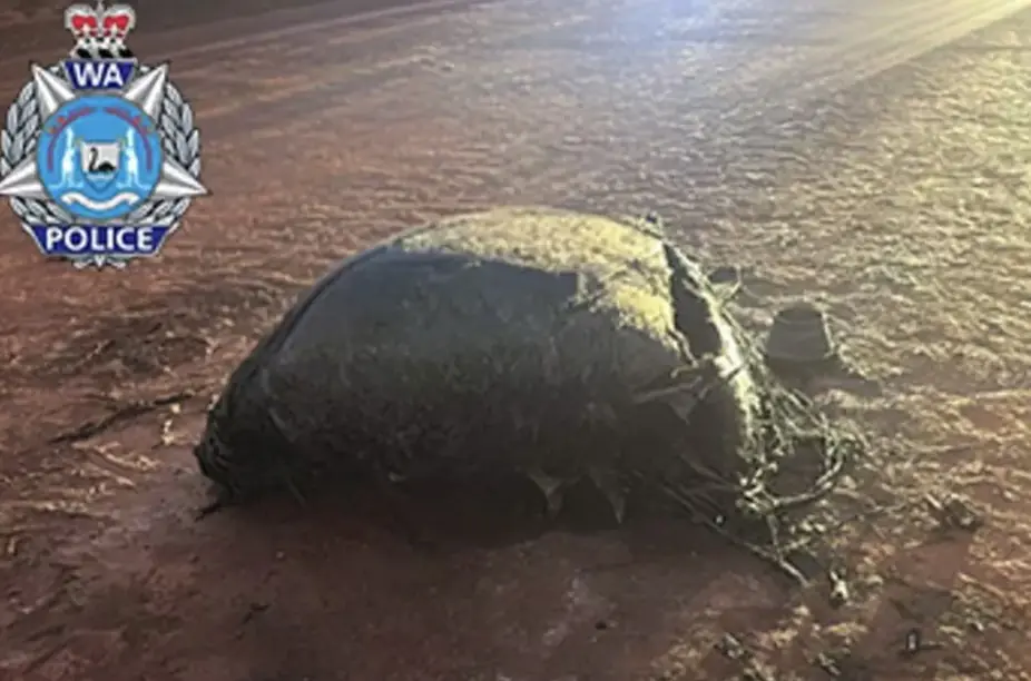 The wreckage was found in Australia. Credit: WA Police