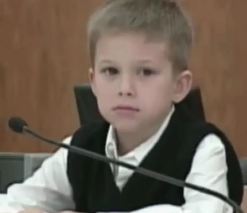AJ Hutto testified against his mom. Credit: ITV