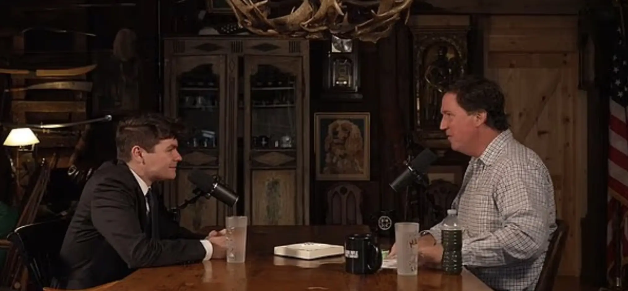 Carlson has been called out for interviewing Fuentes. Credit: Tucker Carlson