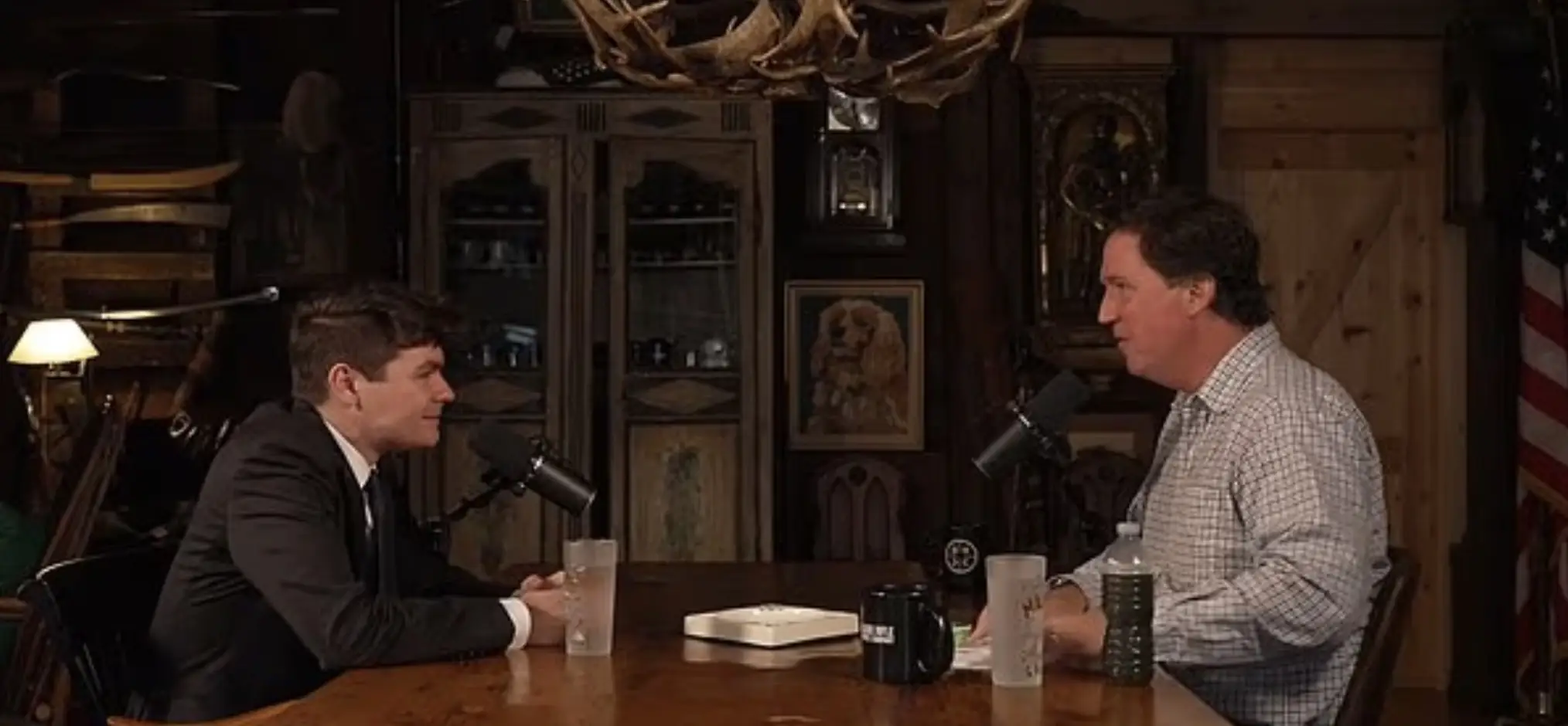 Carlson has been called out for interviewing Fuentes. Credit: Tucker Carlson