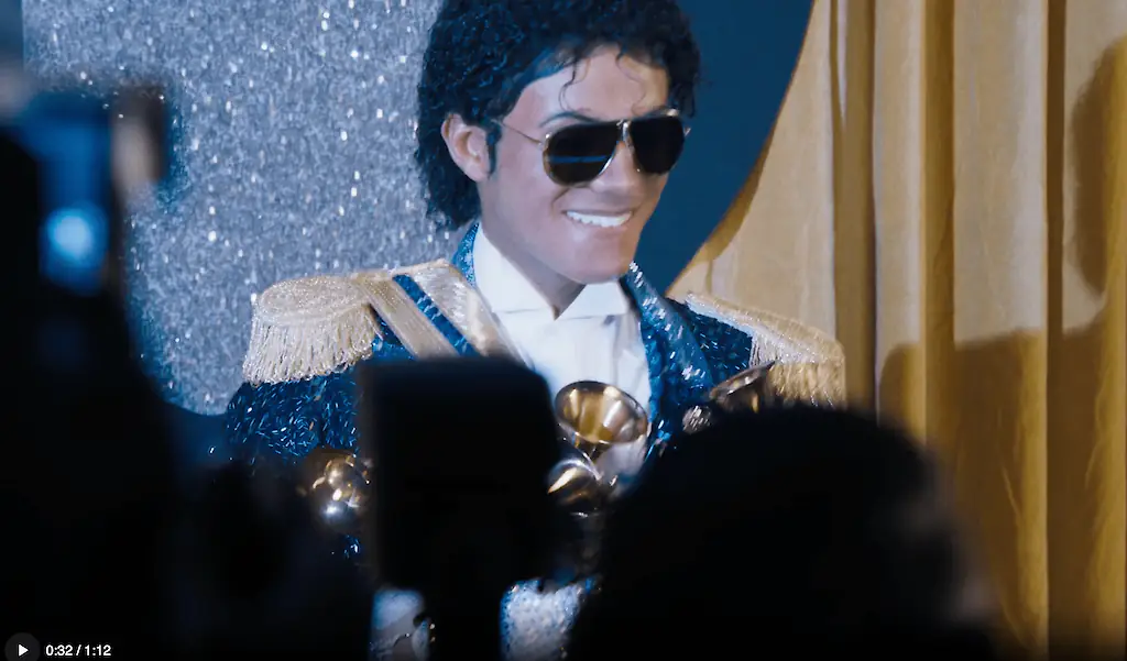 Jaafar Jackson as Michael Jackson. Credit: Lionsgate