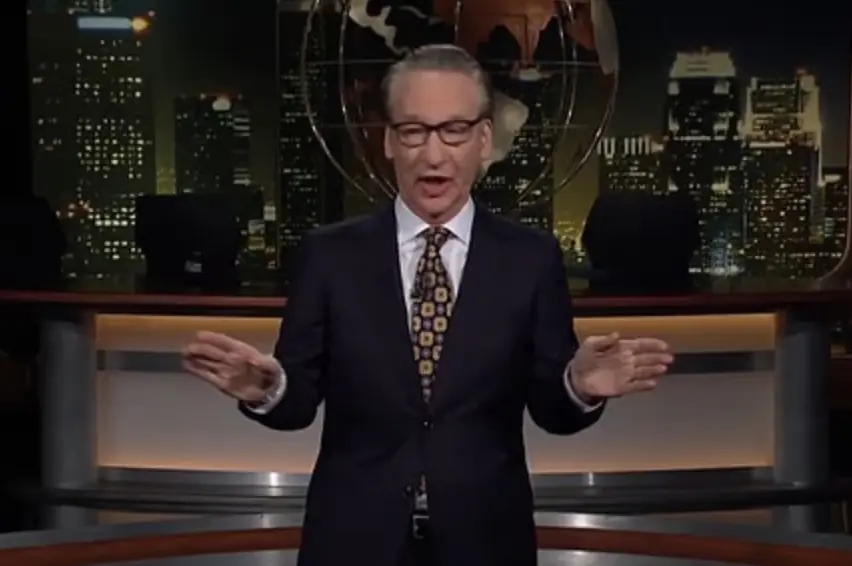 Maher's joke was met with groans. Credit: Real Time with Bill Maher / YouTube