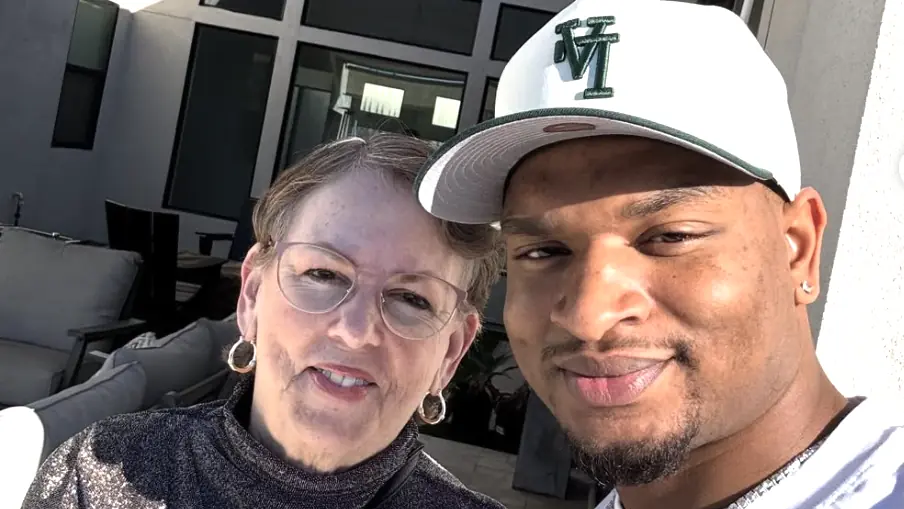 Jamal Hinton and Wanda Dench