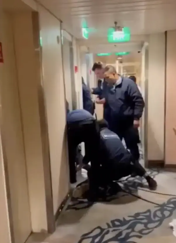 Virgil had to be detained in a drunken rage. Credit: FOX11 Los Angeles.