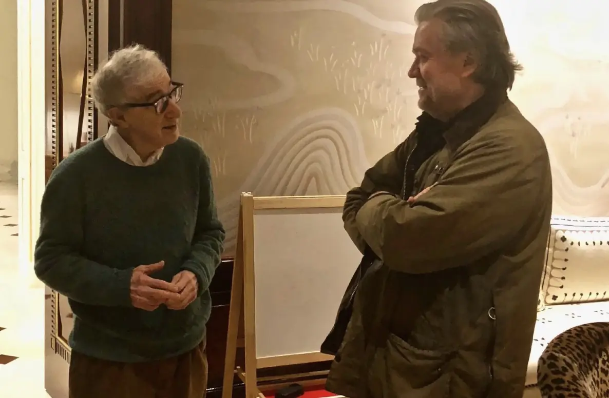 Woody Allen and Steve Bannon. Credit: House Committee on Oversight and Government Reform