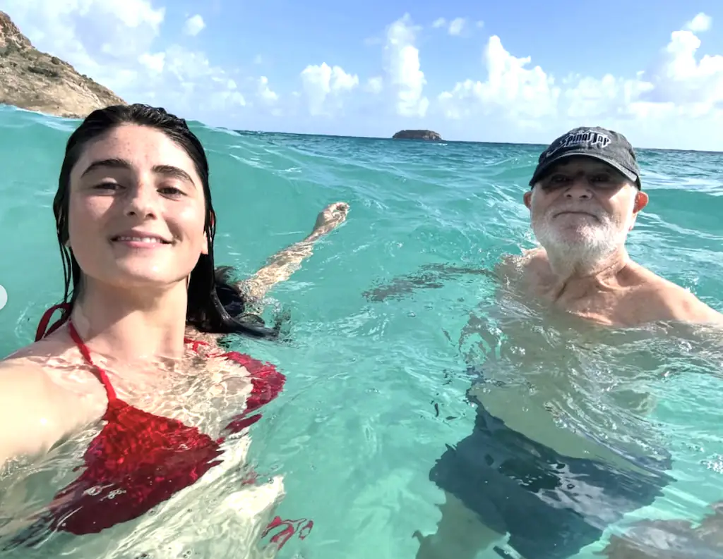 Rob Reiner was pictured with his daughter Romy on vacation just weeks before his death. Credit: Romy Reiner/Instagram.