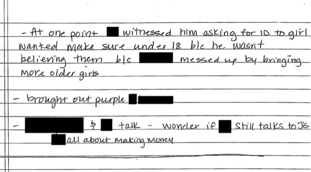 One of Epstein's potential victims said he was asked girls for their IDs to make sure they were under 18. Credit: US Department of Justice