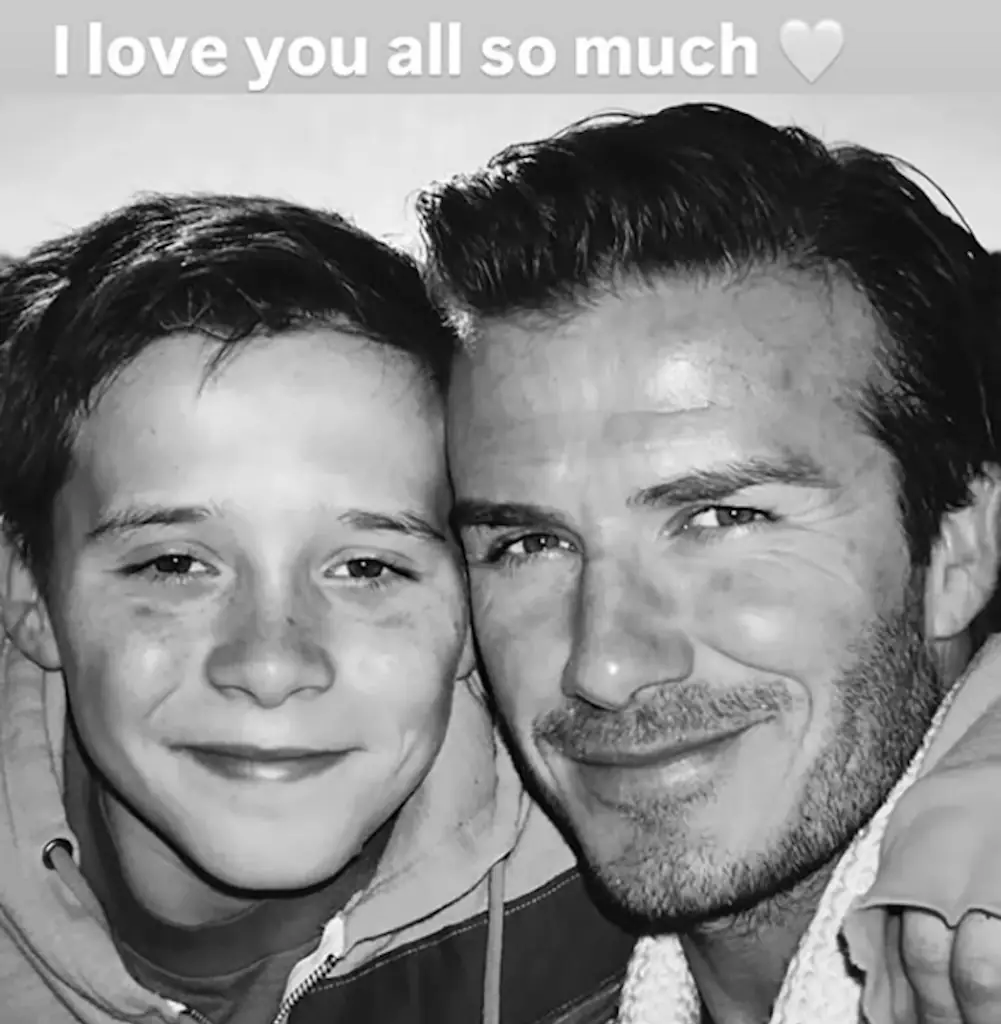 David Beckham posted a photo showing love for his estranged son, earlier this year. Credit: Instagram / David Beckham