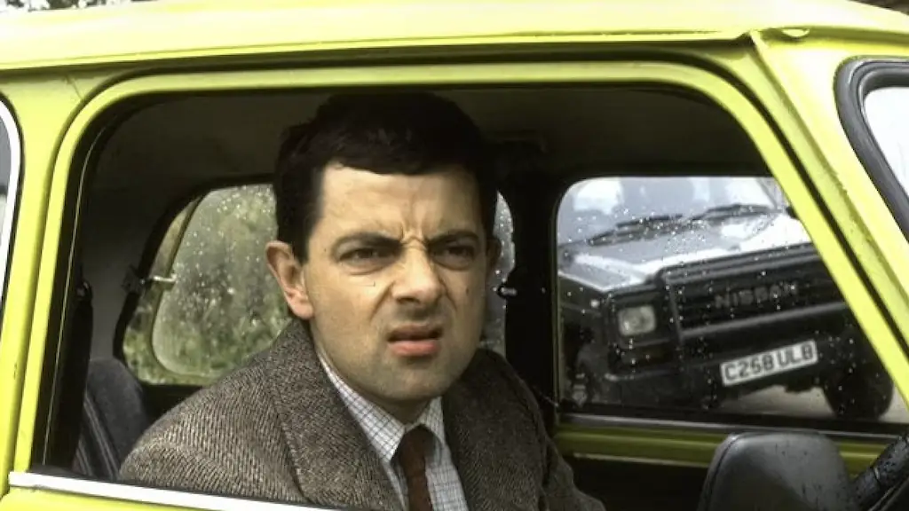 Mr Bean in his car Credit: BBC