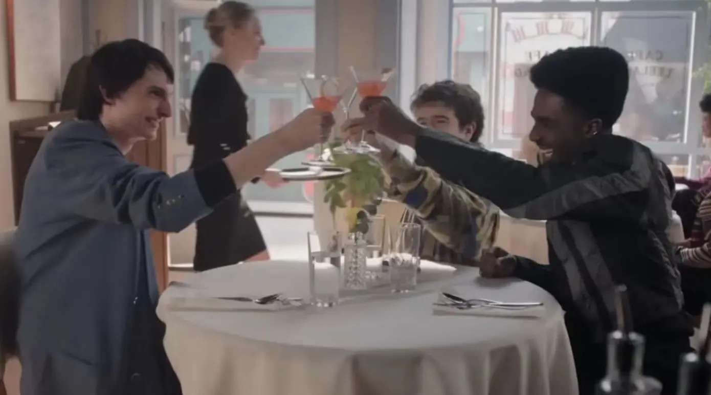 Some of the Stranger Things cast reunited for the sketch. Credit: SNL / NBC