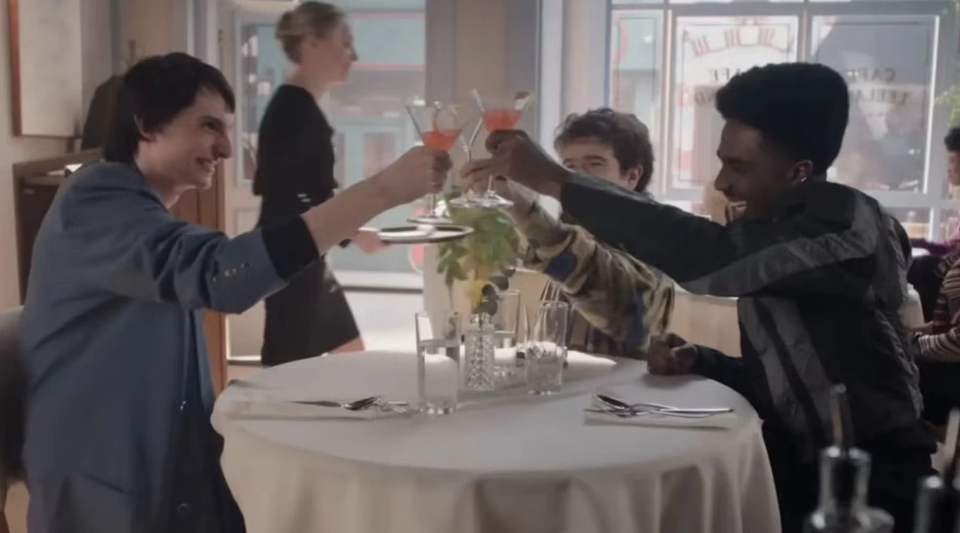 Some of the Stranger Things cast reunited for the sketch. Credit: SNL / NBC