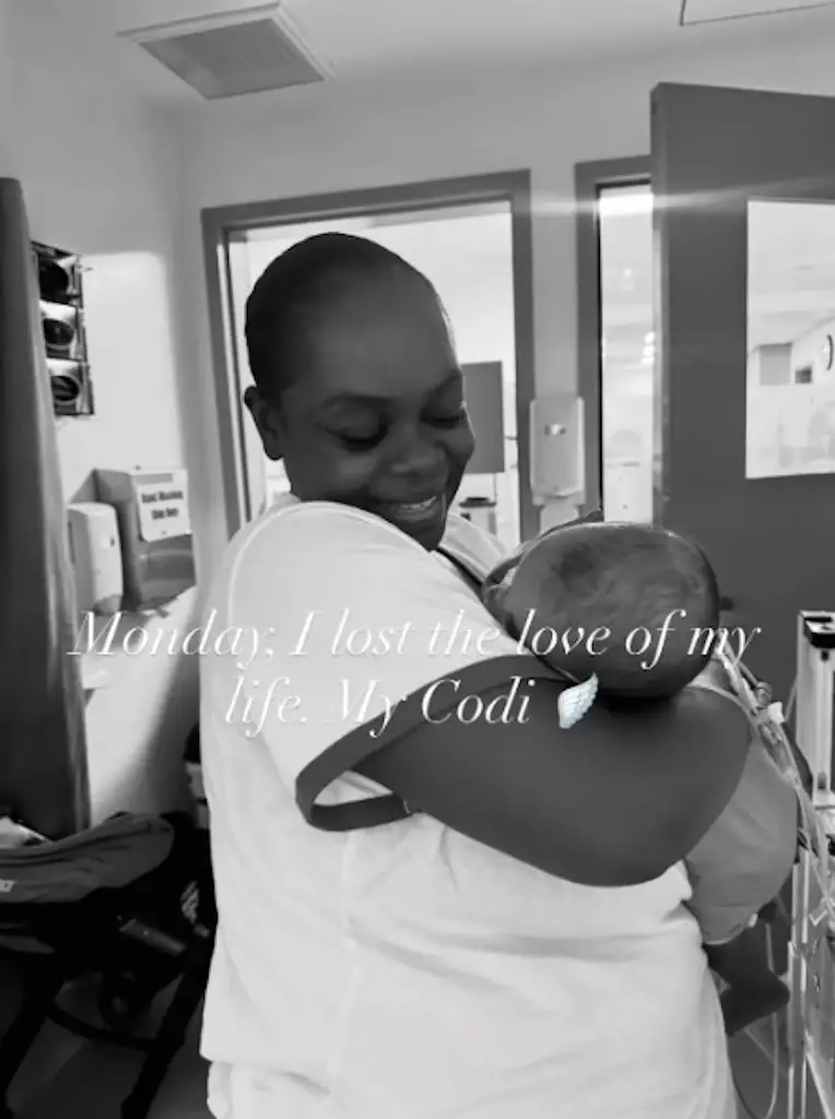 Cori shared her heartbreak on Instagram. Credit: Cori Broadus/Instagram