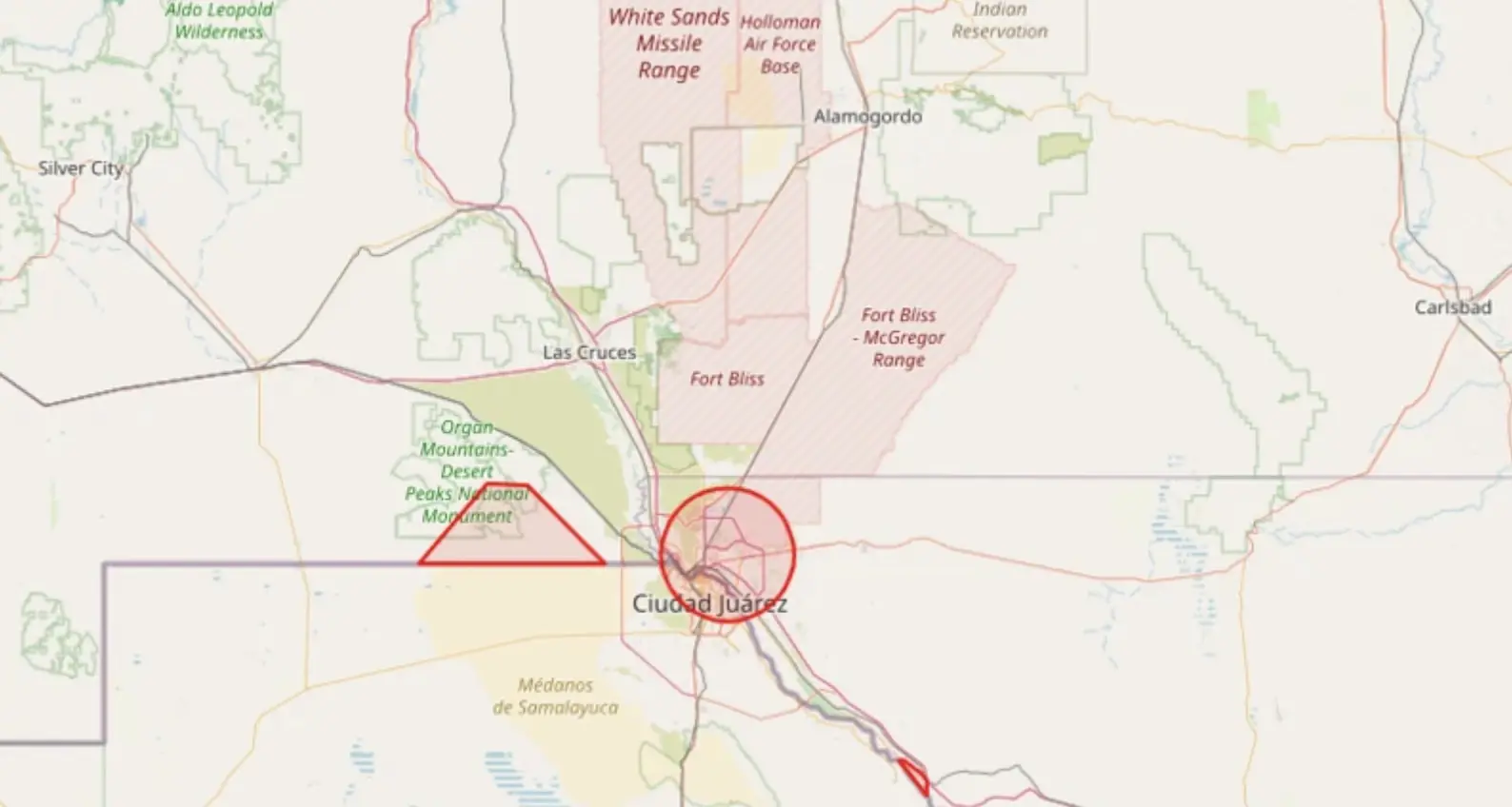 The airspace was closed for 10 days. Credit: FAA