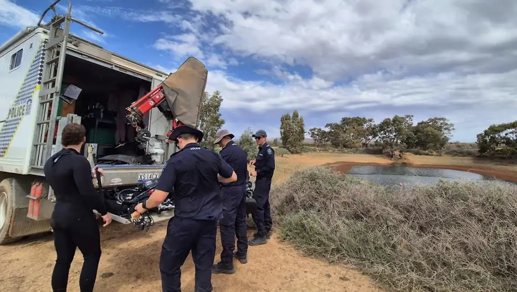 A large search is still underway. Credit: South Australia Police